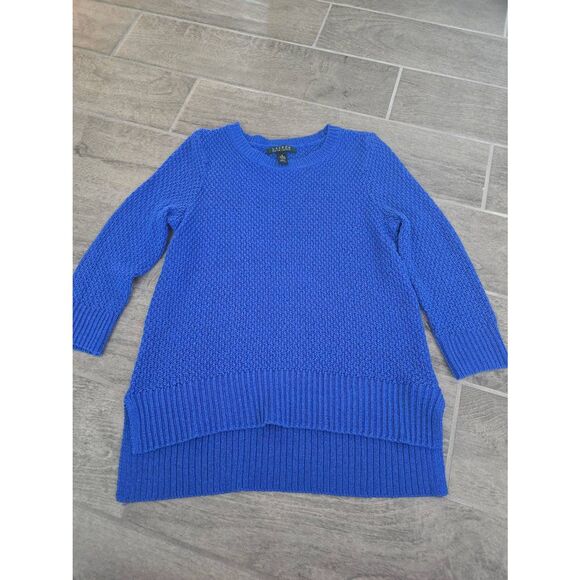 Women's Lauren‎ Ralph Lauren Open Knit Blue Sweater Size Small - Picture 1 of 6